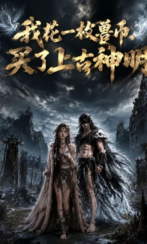 短剧《我花一枚兽币，买了上古神明》海报
