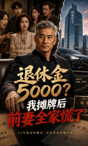 短剧《退休金5000？我摊牌后前妻全家慌了》海报