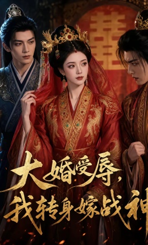 短剧《大婚受辱，我转身嫁战神》海报