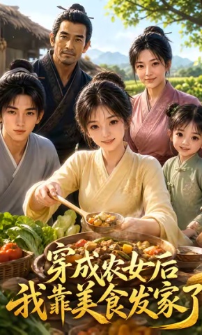 短剧《穿成农女后我靠美食发家了》海报