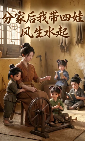 短剧《分家后我带四娃风生水起》海报