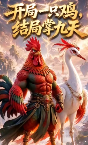 短剧《开局一只鸡，结局掌九天》海报