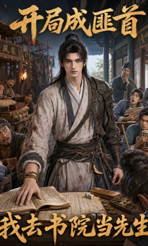 短剧《开局成匪首，我去书院当先生》海报