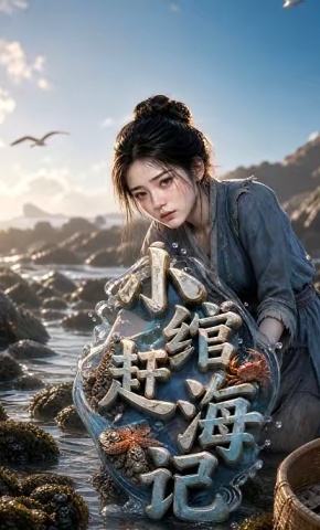 短剧《小绾赶海记》海报