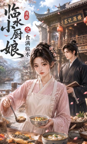 短剧《临水小厨娘之食满临水》海报
