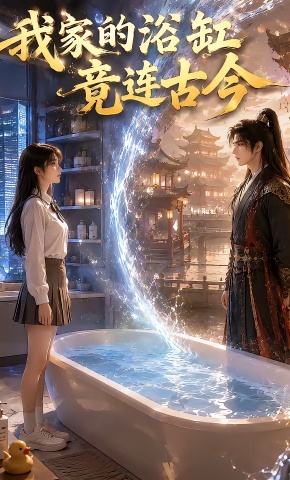 短剧《我家的浴缸竟连古今》海报
