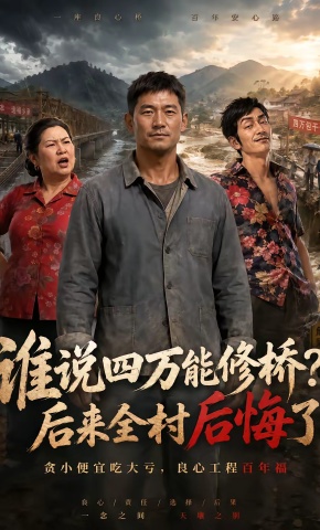短剧《谁说四万能修桥？后来全村后悔了》海报