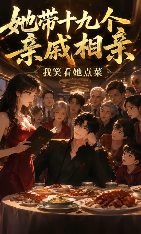 短剧《她带十九个亲戚相亲，我笑看她点菜》海报