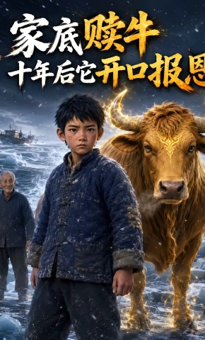 短剧《家底赎牛，十年后它开口报恩》海报