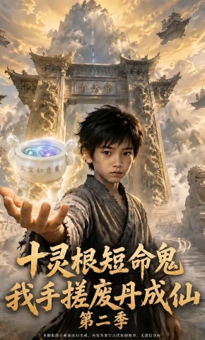 短剧《十灵根短命鬼？我手搓废丹成仙第二季》海报