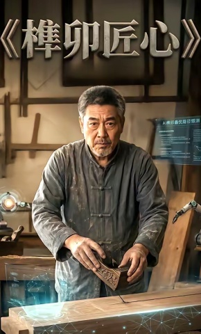 短剧《榫卯匠心》海报