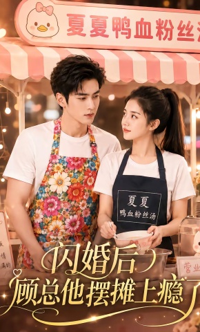 短剧《闪婚后，顾总他摆摊上瘾了》海报