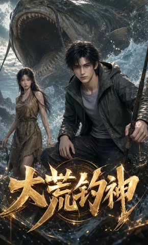 短剧《大荒钓神》海报
