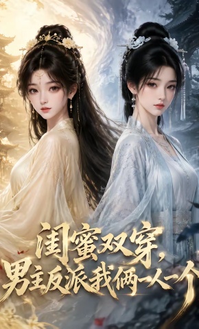 短剧《闺蜜双穿，男主反派我俩一人一个》海报