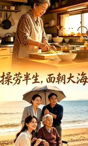 短剧《操劳半生，面朝大海》海报