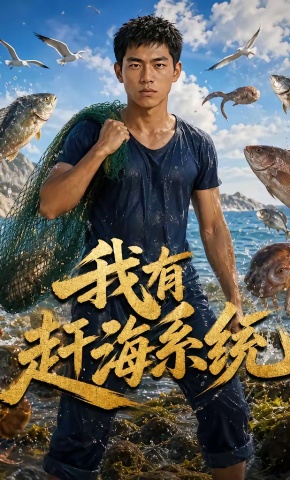 短剧《我有赶海系统》海报