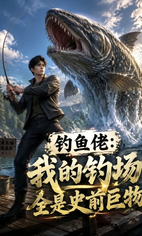 短剧《钓鱼佬：我的钓场全是史前巨物》海报