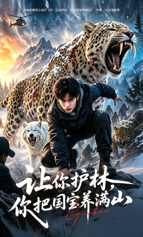 短剧《让你护林，你把国宝养满山》海报