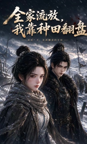 短剧《全家流放，我靠种田翻盘》海报