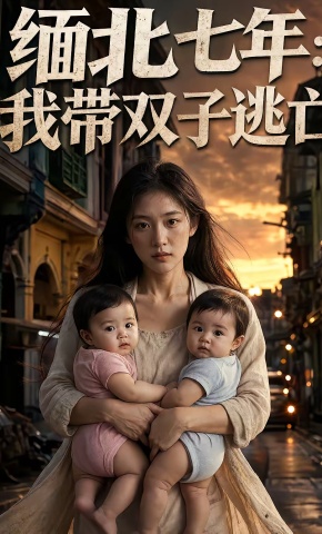 短剧《缅北七年：我带双子逃亡》海报
