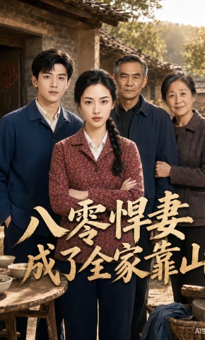 短剧《八零悍妻成了全家靠山》海报