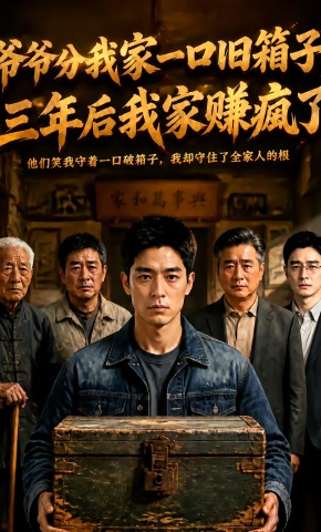 短剧《爷爷分我家一口旧箱子，三年后我家赚疯了》海报