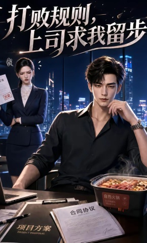 短剧《打败规则，上司求我留步》海报