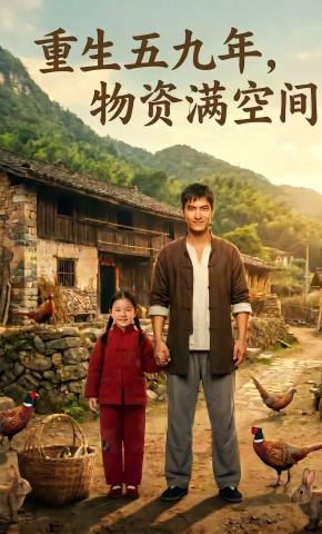 短剧《重生五九年，物资满空间》海报