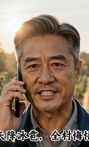 短剧《天降冰雹，全村悔悟》海报