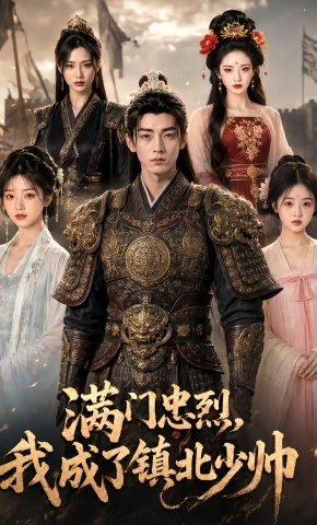 短剧《满门忠烈，我成了镇北少帅》海报