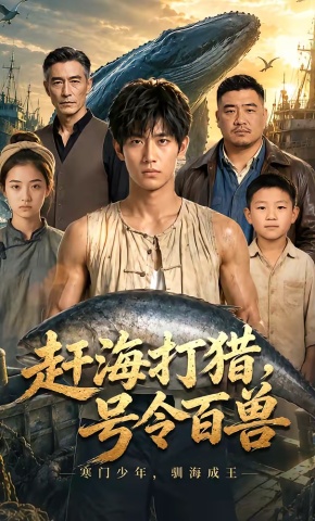 短剧《赶海打猎，号令百兽》海报