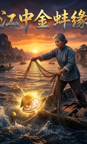 短剧《江中金蚌缘》海报
