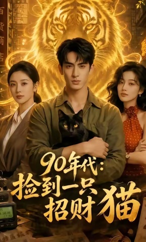 短剧《90年代：捡到一只招财猫》海报
