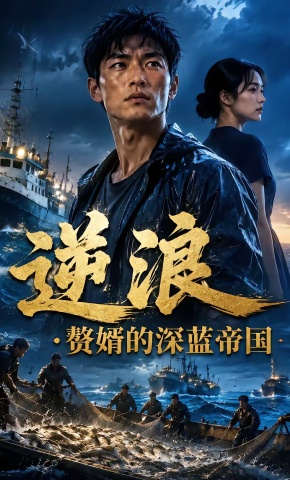 短剧《逆浪，赘婿的深蓝帝国》海报