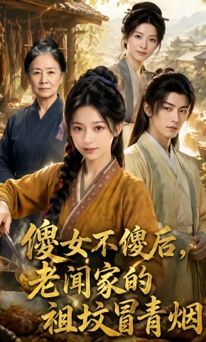 短剧《傻女不傻后，老闻家的祖坟冒青烟》海报