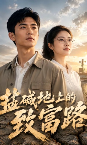 短剧《盐碱地上的致富路》海报