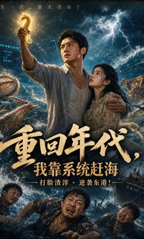 短剧《重回年代，我靠系统赶海》海报