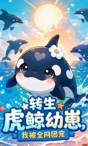 短剧《转生虎鲸幼崽，我被全网团宠》海报