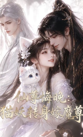 短剧《仙尊悔晚：猫妖转身嫁魔尊》海报