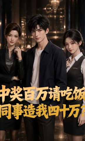 短剧《中奖百万请吃饭，同事造我四十万？》海报