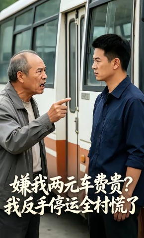 短剧《嫌我两元车费贵？我反手停运全村慌了》海报