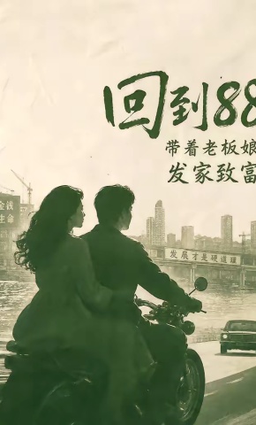 短剧《回到88，带着老板娘发家致富》海报