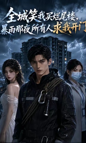 短剧《全城笑我买烂尾楼，暴雨那夜所有人求我开门》海报
