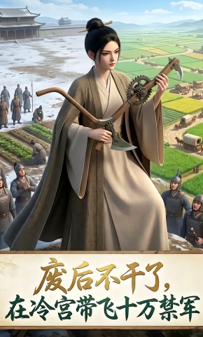 短剧《废后不干了，在冷宫带飞十万禁军》海报