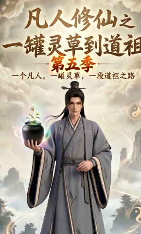 短剧《凡人修仙之一罐灵草到道祖第五季》海报