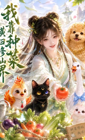 短剧《我靠种菜横扫修仙界》海报