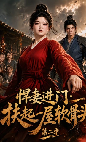 短剧《悍妻进门：扶起一屋软骨头第二季》海报