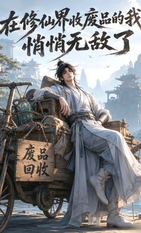 短剧《在修仙界收废品的我，悄悄无敌了》海报