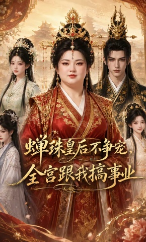 短剧《蝉珠皇后不争宠，全宫跟我搞事业》海报