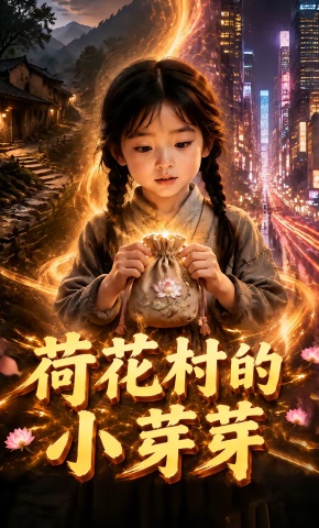短剧《荷花村的小芽芽》海报